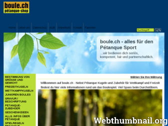 boule.ch website preview
