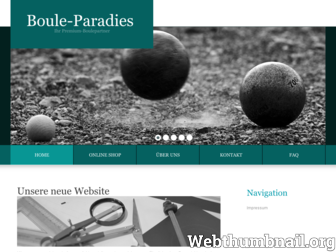 boule-paradies.de website preview