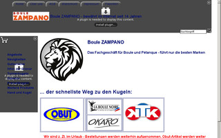 boule-zampano.de website preview