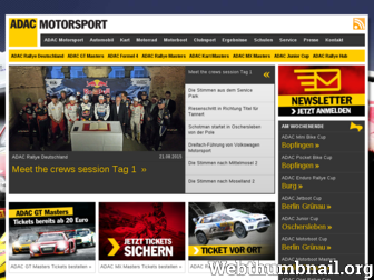 adac-motorsport.de website preview