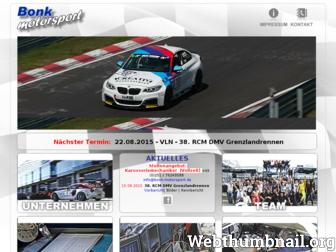 bonk-motorsport.de website preview