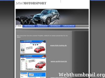 mw-motorsport.net website preview