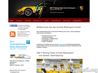 schuetzmotorsport.de website preview
