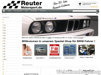 reuter-motorsport-shop.de website preview