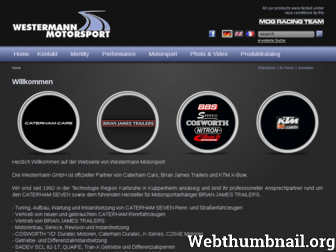westermann-motorsport.com website preview