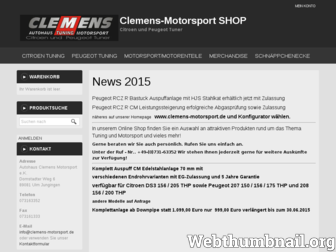 clemens-motorsport.info website preview