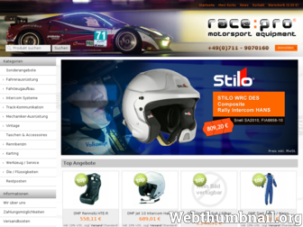 racepro.de website preview