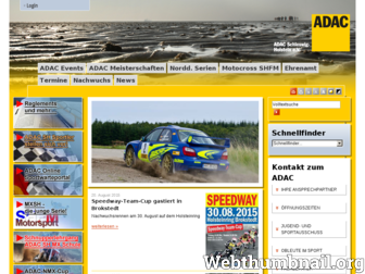 motorsport.adac-sh.de website preview