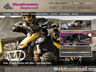 quadcenter-kupferzell.de website preview