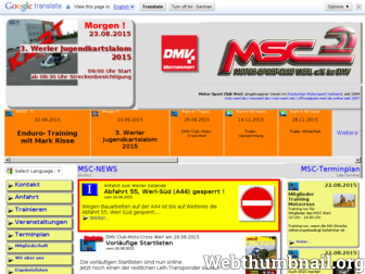 msc-werl.de website preview