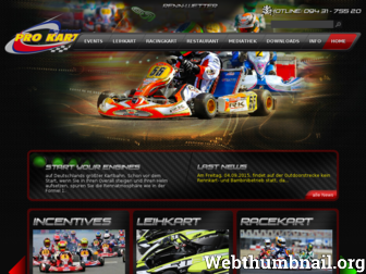 prokart-raceland.com website preview