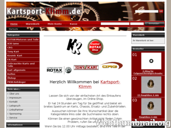 kartsport-klimm-shop.de website preview