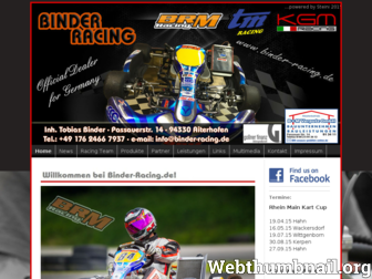 binder-racing.de website preview