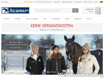 kraemer-pferdesport.de website preview