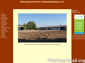 psv-hohendodeleben.de website preview