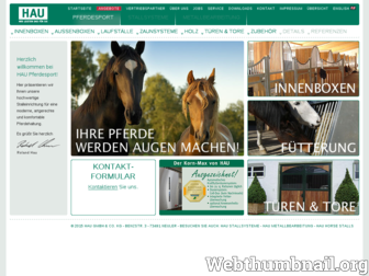 hau-pferdesport.de website preview