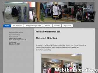 reitsport-mcarthur.de website preview