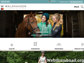 waldhausen.com website preview