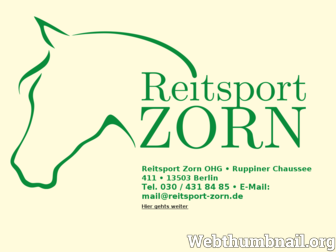 reitsport-zorn.de website preview