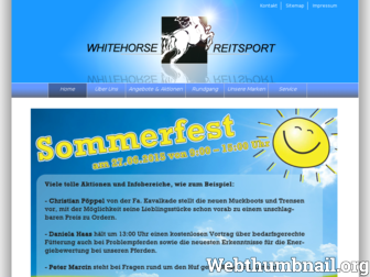 whitehorse-reitsport.de website preview