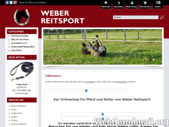 weber-reitsport.de website preview