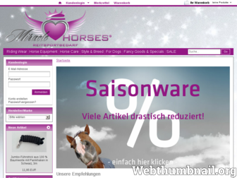 miraclehorses.de website preview