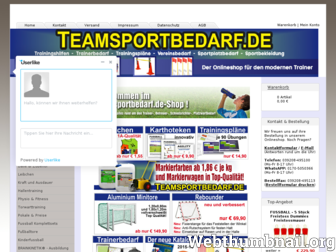 teamsportbedarf.de website preview