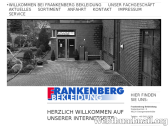 frankenberg-bekleidung.de website preview