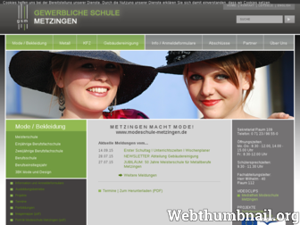 modeschule-metzingen.de website preview