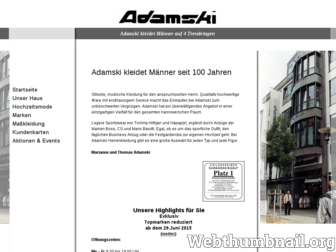 adamski-herrenkleidung.de website preview