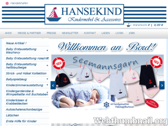 hansekind.de website preview