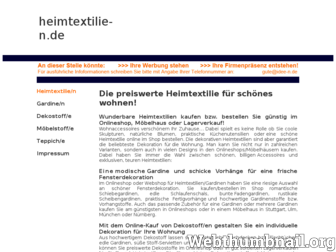 heimtextilie-n.de website preview
