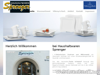 sprenger-mittenwald.de website preview