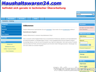 haushaltswaren24.com website preview