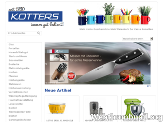 kotters.de website preview