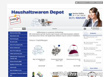 haushaltswaren-depot.de website preview
