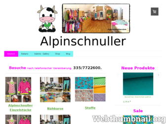 alpinschnuller.com website preview
