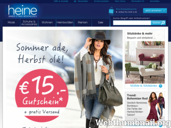 heine.de website preview
