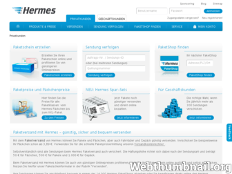 myhermes.de website preview