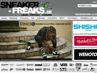 sneaker-freaks.de website preview