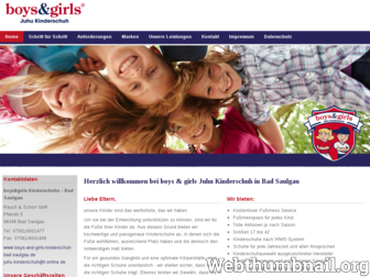 boys-and-girls-kinderschuh-bad-saulgau.de website preview