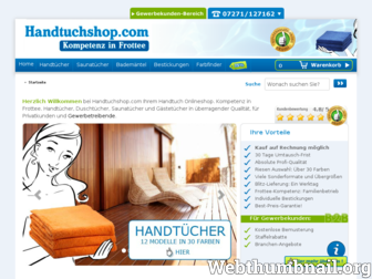 handtuchshop.com website preview