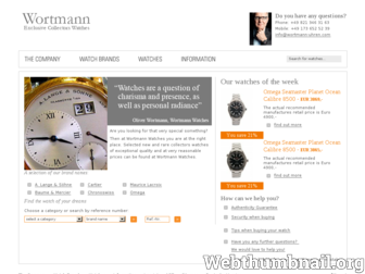 wortmann-uhren.com website preview