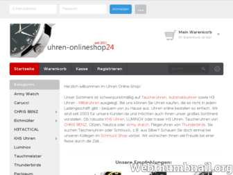 uhren-onlineshop24.de website preview