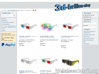 3d-brillen-shop.de website preview