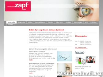 brillenzapf.de website preview