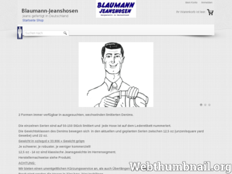 blaumann-jeanshosenshop.de website preview