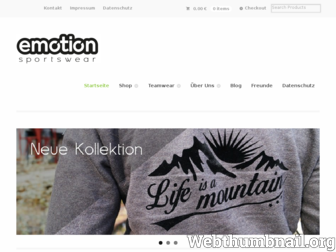 emotion-sportswear.de website preview