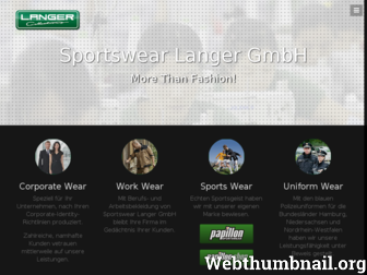 langer-sportswear.de website preview