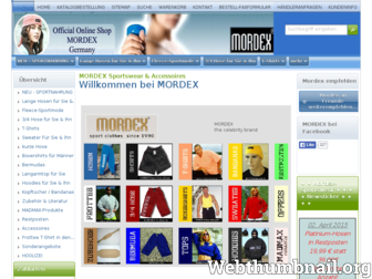 mordex-sportswear.de website preview
